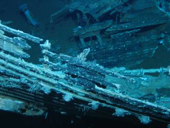 Boat lying across what is believed to be 36-foot motor pinnace